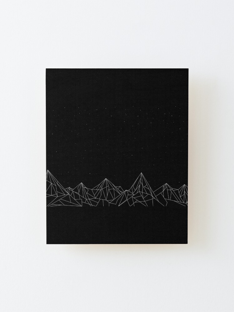 Alternate view of ACOTAR Night Court Mountains Mounted Print