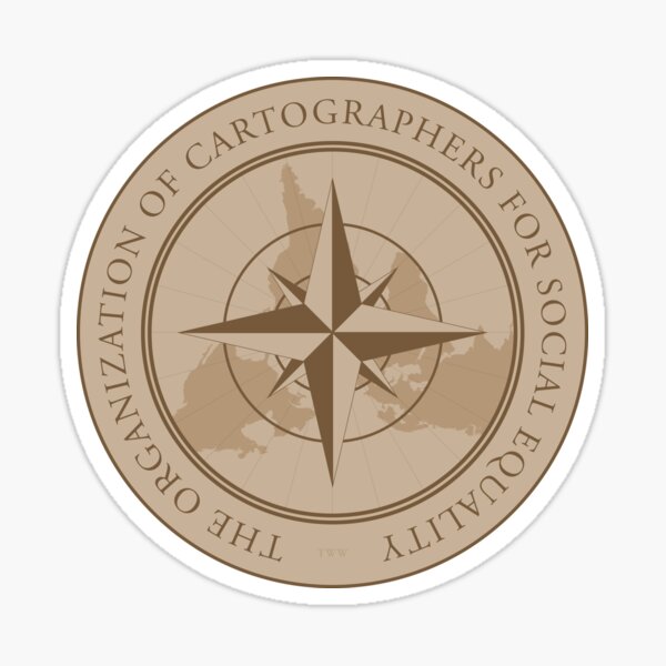 The Organization of Cartographers for Social Equality Sticker