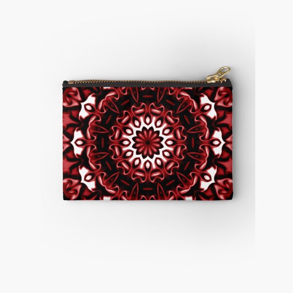 Artikelvorschau, Ein rotes und schwarzes, 3D, digitales Mandala entworfen und verkauft von BeaMay.