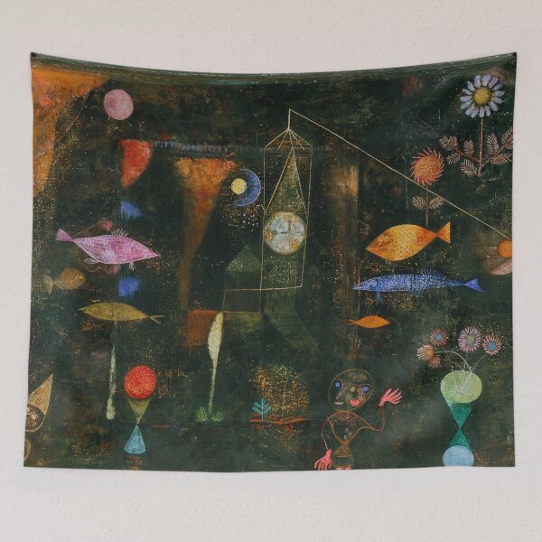 Item preview, Fish in the deep sea Abstract painting by Paul Klee designed and sold by Vintage Designs +.