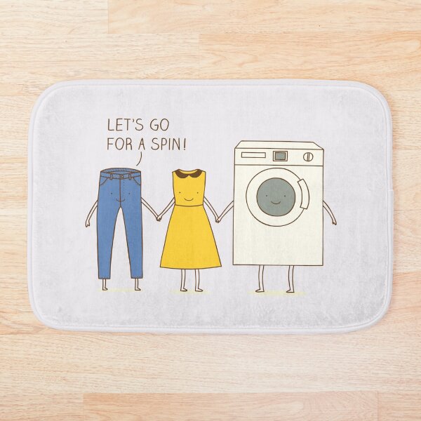 Let's go for a spin! Bath Mat