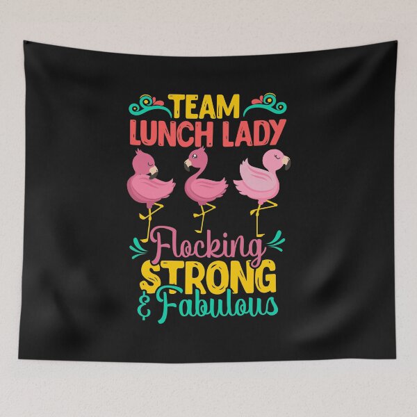 Item preview, Womens Funny Lunch Lady Team design I Magical Cafeteria Flamingo designed and sold by biNutz.