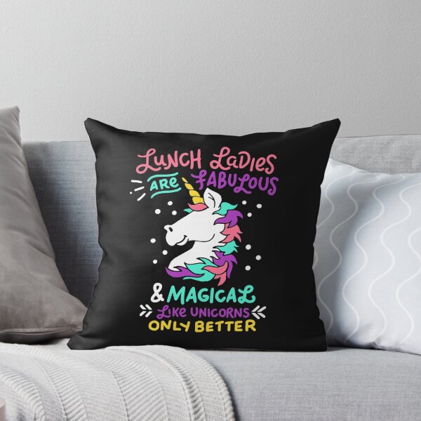 Item preview, Womens Funny Lunch Lady print I Magical Cafeteria Unicorns designed and sold by biNutz.