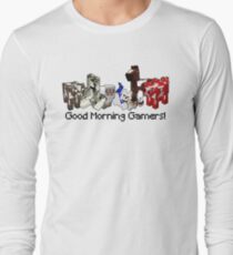 Good morning gamers! Pewdiepie Minecraft series merch Long Sleeve T-Shirt