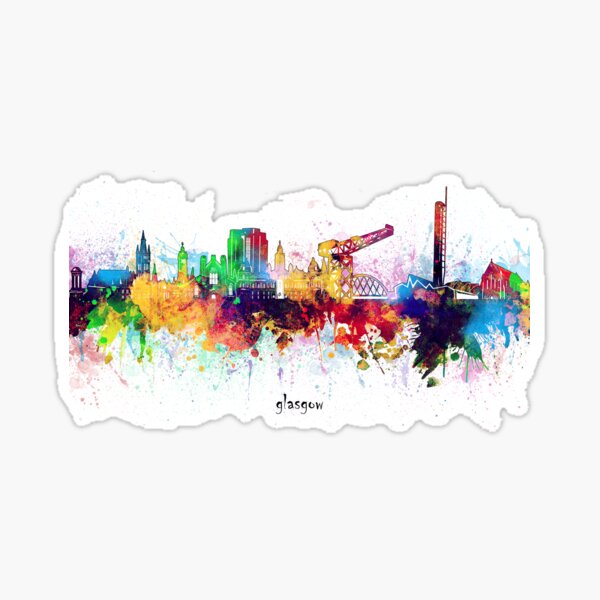Item preview, glasgow skyline designed and sold by BekimART.