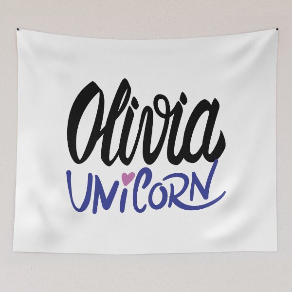 Item preview, Olivia Unicorn My Name is Olivia!  designed and sold by ProjectX23.