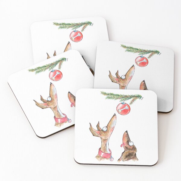 Item preview, Christmas Waiting Dogs designed and sold by Jokertoons.