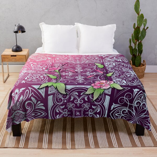 Item preview, floral arabesque decoration pink version designed and sold by Ewandelvirh.
