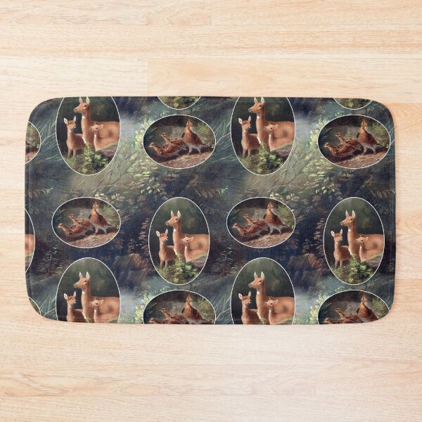 Item preview, Deer family in the woods seamless pattern design designed and sold by Vintage Designs +.