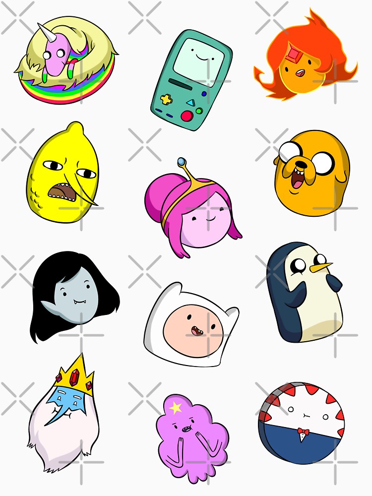 Thumbnail 7 von 7, Classic T-Shirt, Adventure Time Süße Gesichter designt und verkauft von jkyuu.