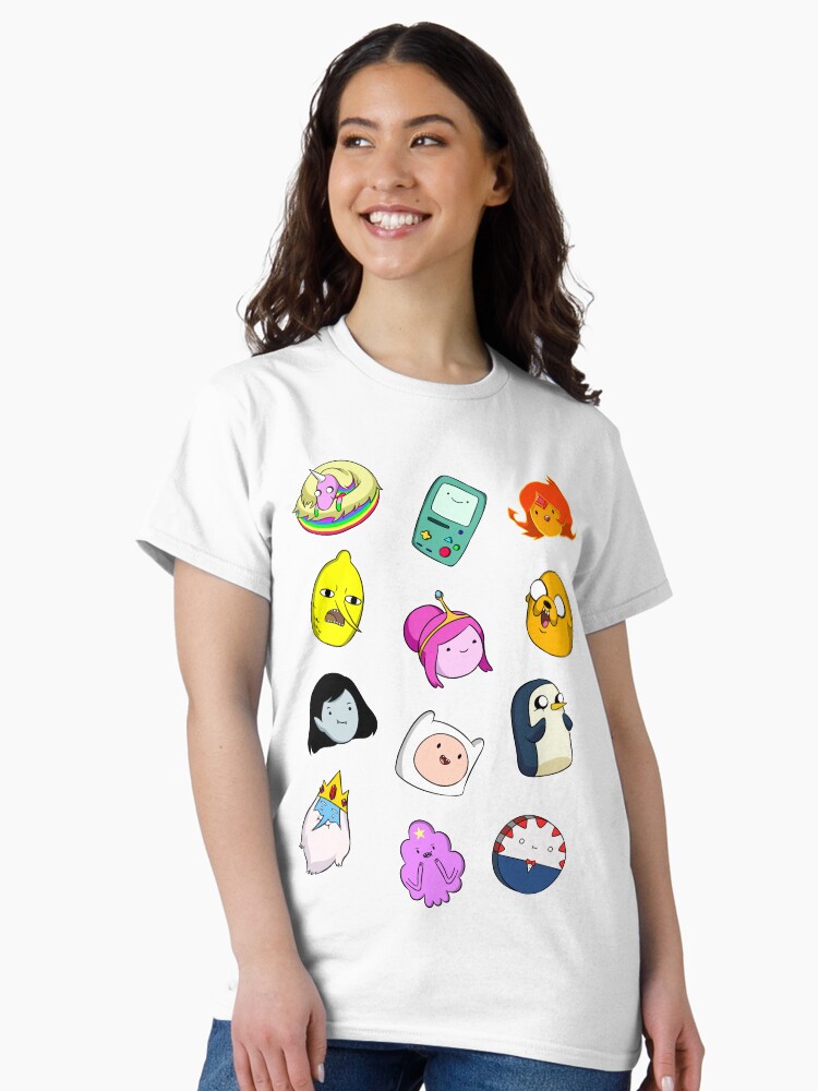 Thumbnail 2 von 7, Classic T-Shirt, Adventure Time Süße Gesichter designt und verkauft von jkyuu.