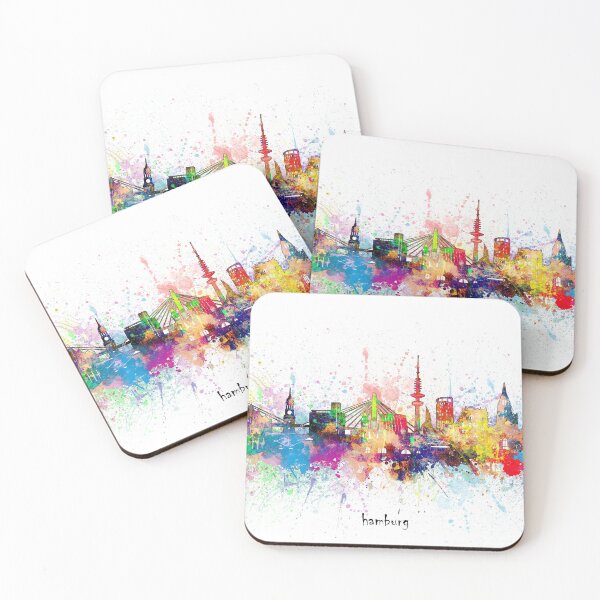 Item preview, hamburg skyline designed and sold by BekimART.