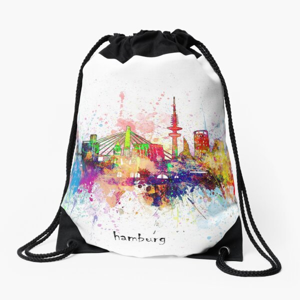 Aperçu de l'œuvre skyline de hambourg créée et vendue par BekimART.