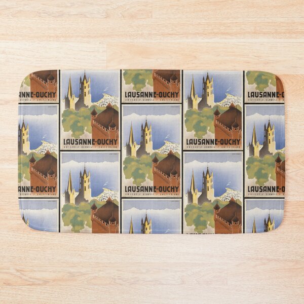 Item preview, Louisanne-Ouchy Switzerland vintage poster designed and sold by Vintage Designs +.
