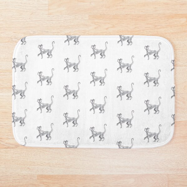 Cat on the Prowl Bath Mat