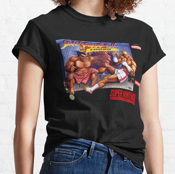 Super Nintendo - Street Fighter II Turbo Artwork Classic T-Shirt