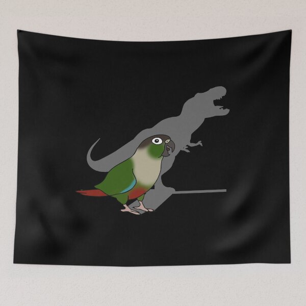 Item preview,  t-rex shadow - green cheeked conure designed and sold by FandomizedRose.