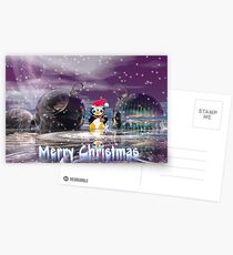 Penguin's Merry Christmas Postcards