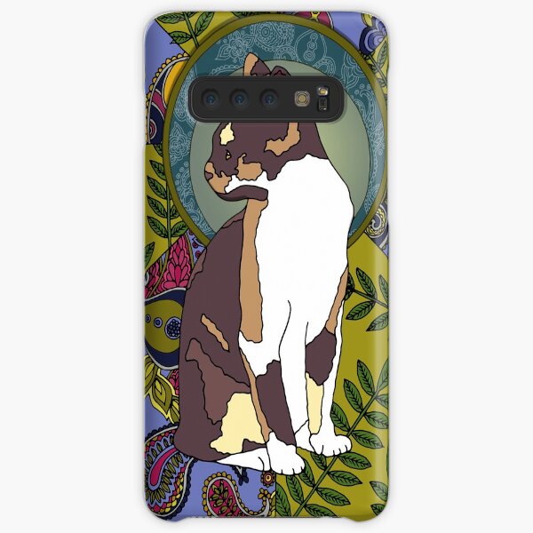 Ash - Art Nouveau Tri-colour Cat Samsung Galaxy Snap Case
