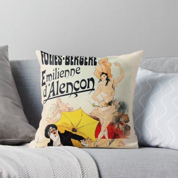 Item preview, FOLIES BERGERE Emilienne d' Alencon Vintage French Jules Cheret designed and sold by retroposters.