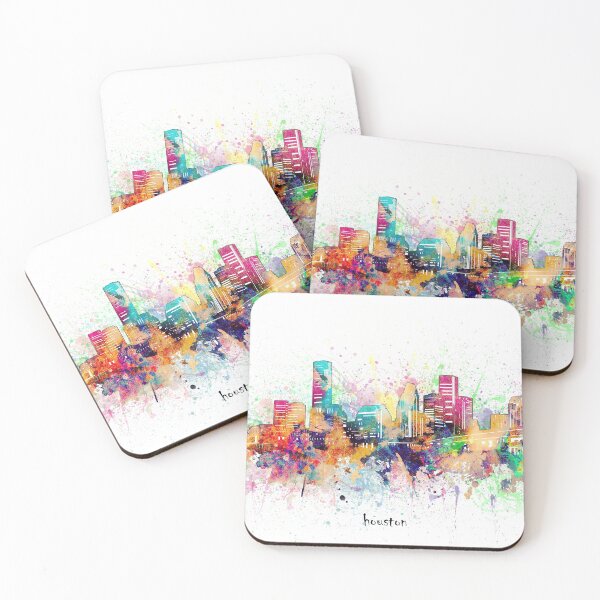 Item preview, houston skyline designed and sold by BekimART.
