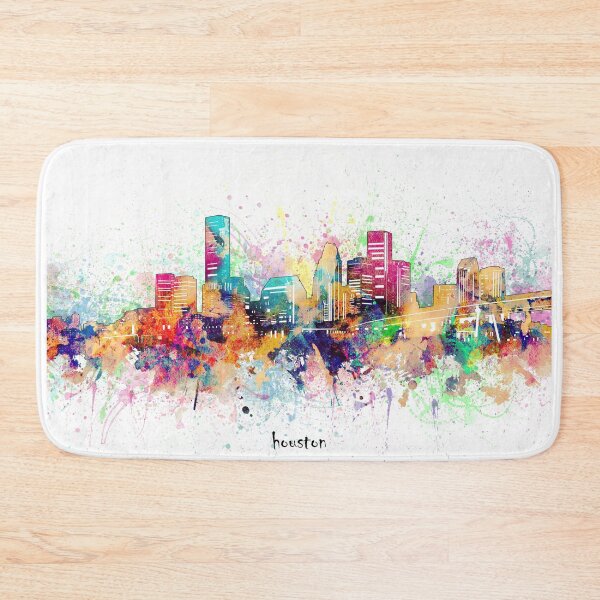 Item preview, houston skyline designed and sold by BekimART.