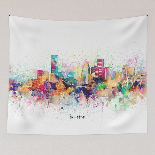Item preview, houston skyline designed and sold by BekimART.