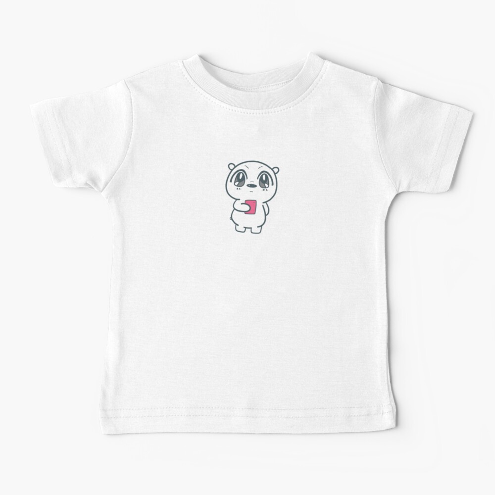 Cute We Bare Bears ice bear anime style Illustration Baby T-Shirt
