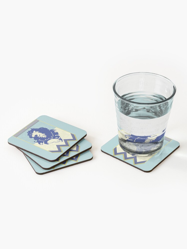 Alternate view of Fire Emblem 3 Houses: Blue Lions Banner Coasters (Set of 4)