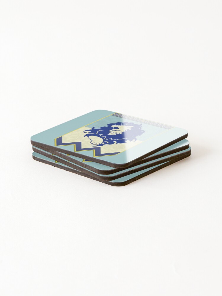Alternate view of Fire Emblem 3 Houses: Blue Lions Banner Coasters (Set of 4)