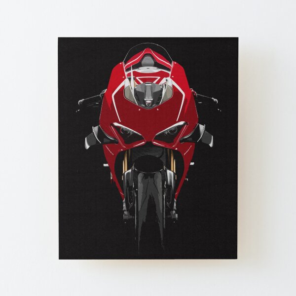 Ducati Panigale V4 R Wood Mounted Print
