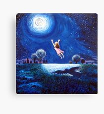 'Big Moon Hug' Leinwanddruck