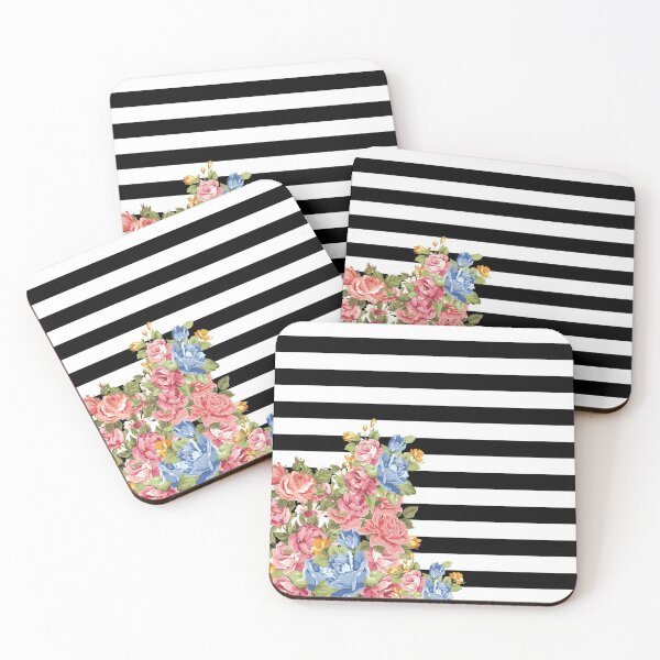 Item preview, Floral on Stripes designed and sold by Eagerly Elementary Music.