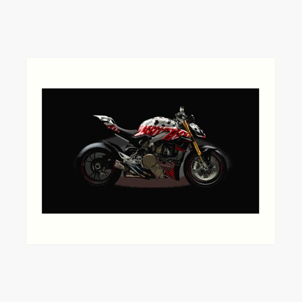 Ducati Streetfighter Prototype Pikes Peak International Hill Climb Art Print