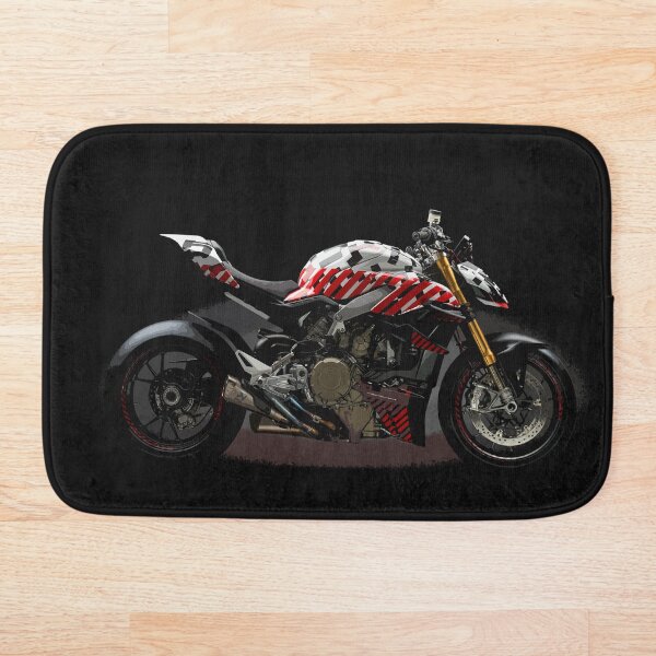 Ducati Streetfighter Prototype Pikes Peak International Hill Climb Bath Mat
