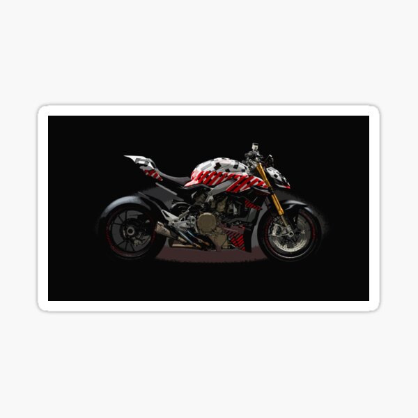 Ducati Streetfighter Prototype Pikes Peak International Hill Climb Glossy Sticker