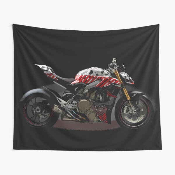 Ducati Streetfighter Prototype Pikes Peak International Hill Climb Tapestry
