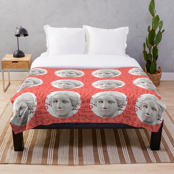 Item preview, Modern conceptual art colorful poster with ancient statue of Venus de Milo head and details of a living woman's face . Contemporary art collage. designed and sold by bashta.