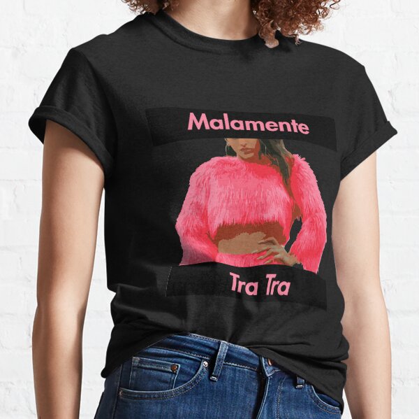 Rosalia Malamente Pink Lettering Camiseta clásica