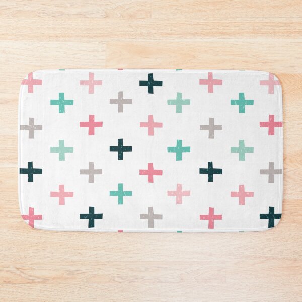 Item preview, Swiss Crosses - Blush and Mint designed and sold by Daisy Beatrice.