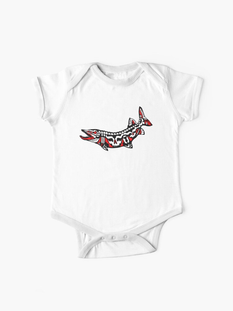 Funny Baby Musky Fishing Jersey Bodysuit Shirt