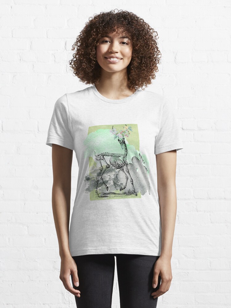 Alternative Ansicht von Flowery deer skeleton Essential T-Shirt