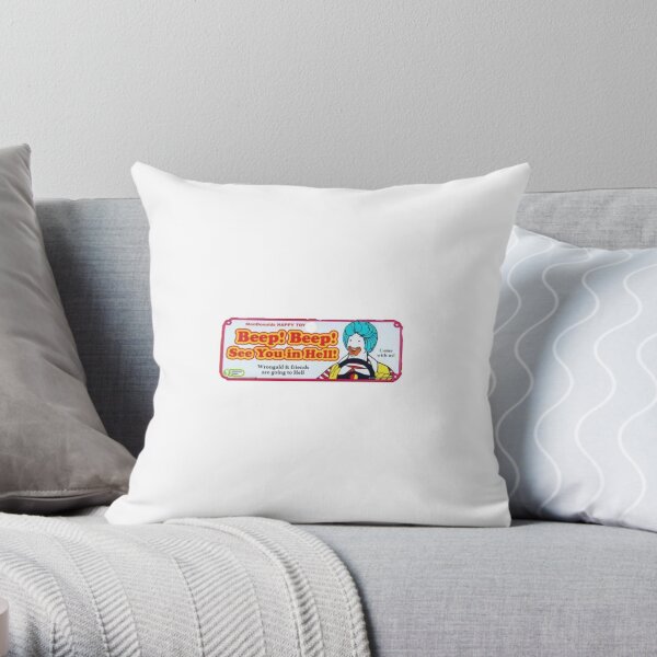 Beep Beep! See You In Hell Throw Pillow