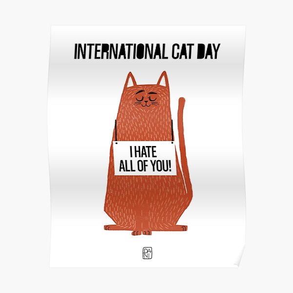 International cat day Poster