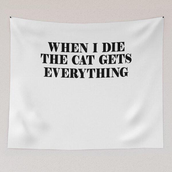 Item preview, When I Die The Cat Gets Everything Pet Lover Humor T-Shirt designed and sold by findgreatshirts.