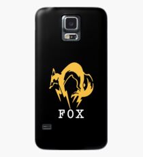 Funda/vinilo para Samsung Galaxy Metal Gear Solid - Texto FOX + (sobre el corazón)