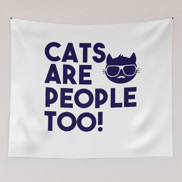 Item preview, Cats Are People Too! Pet Lover Humor T-Shirt designed and sold by findgreatshirts.