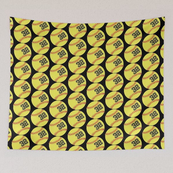 Item preview, Softball Player Jersey No 32 Back Number #32 Ball Sport Sticker Gift designed and sold by theshirtinator.