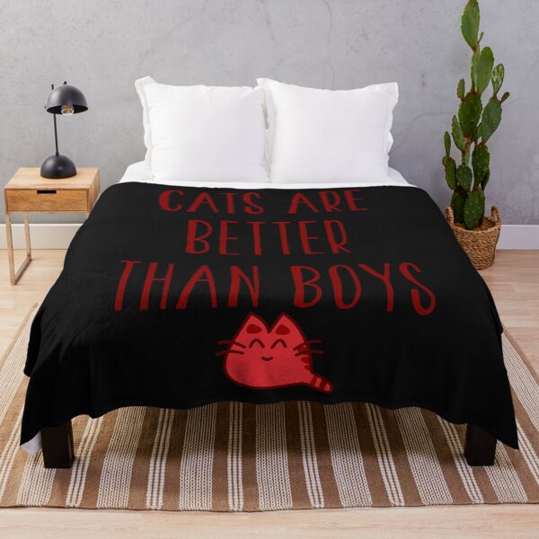 Item preview, Cats Are Better Than Boys Sarcastic Humor Womens T-Shirt designed and sold by findgreatshirts.