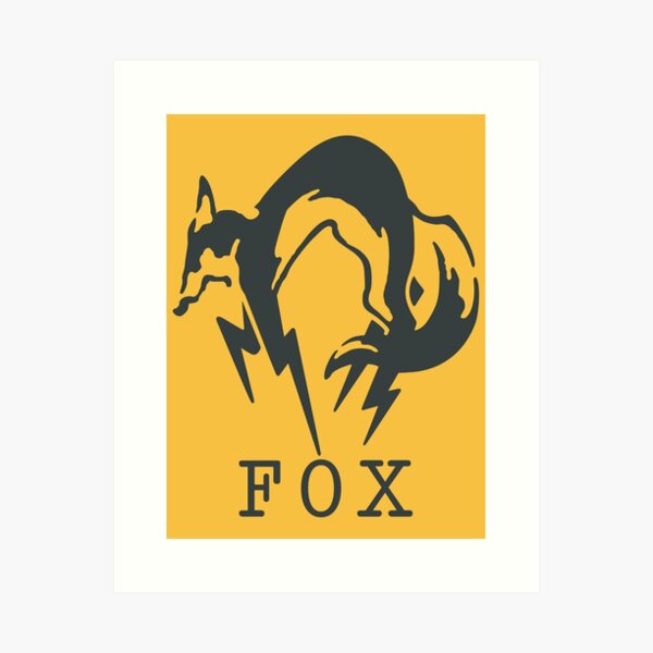 Metal Gear Solid - FOX (Black + Text)